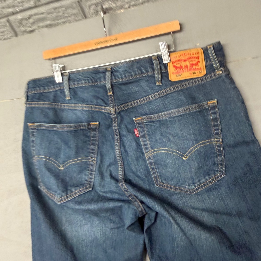 Levis 559 Relaxed Straight‎ Mens Blue Jeans 38x30 Medium Wash Denim 559-0444